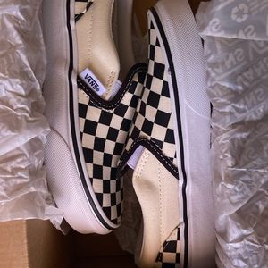 SOLD. 13.5 Kid Slip On Classic Checker Vans